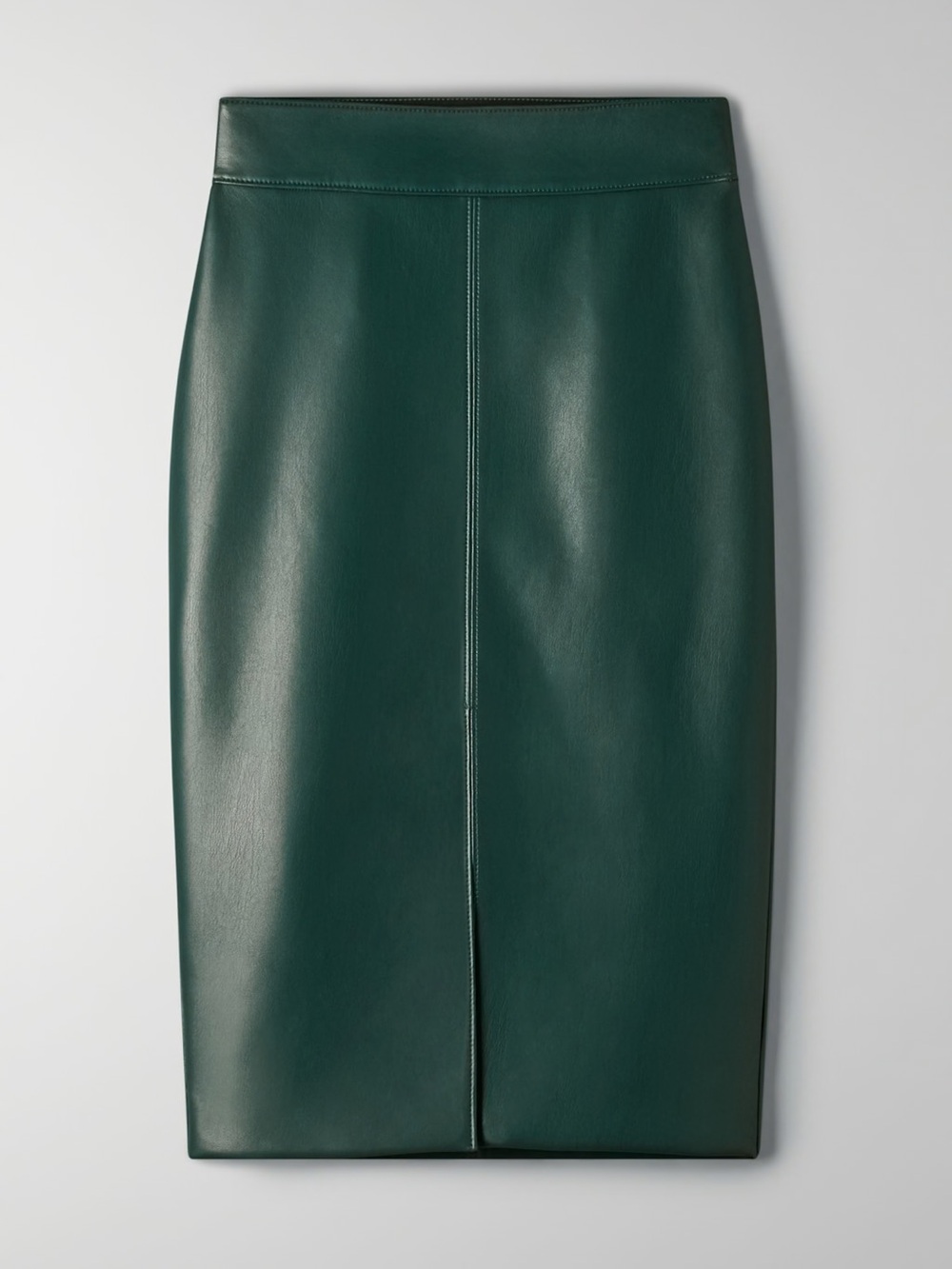 Aritiza dark green Pegu leather pencil skirt